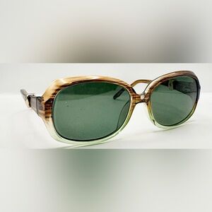 SRO S672 Brown Green Oval Sunglasses Frames Only Italy